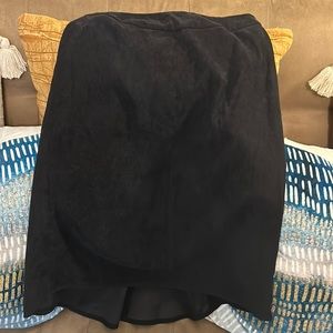 Black Cato Skirt Velvet Look